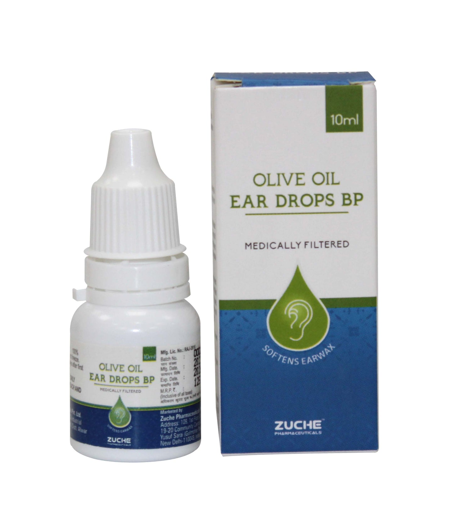 Pack of 20 Olive Oil ear drops 10ml
