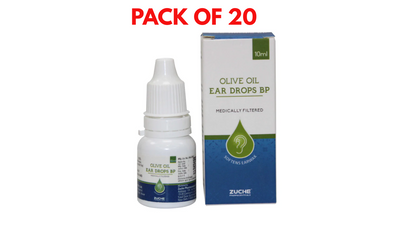 Pack of 20 Olive Oil ear drops 10ml