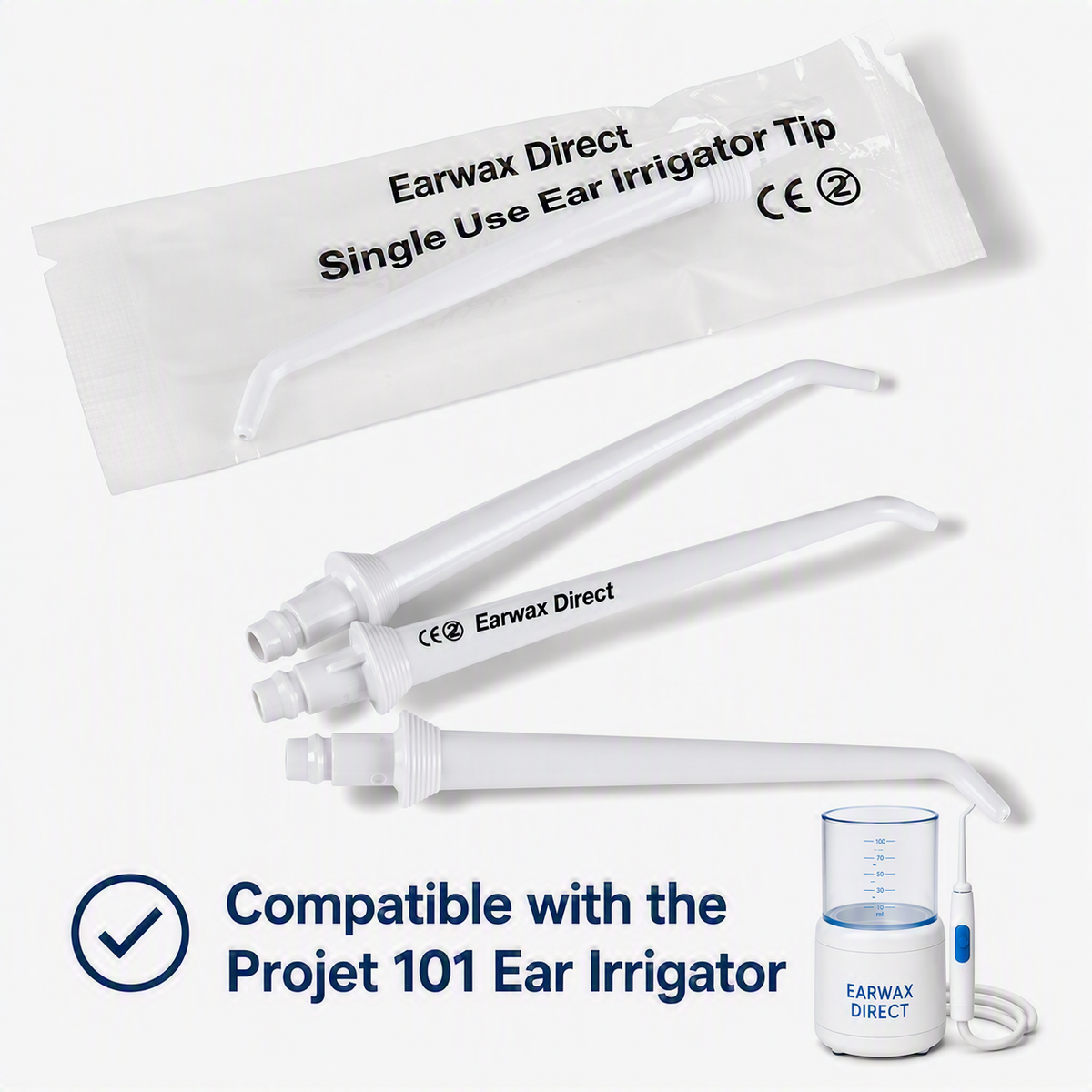 COMING SOON Projet 101 compatible ear irrigation tips (Pack of 100)